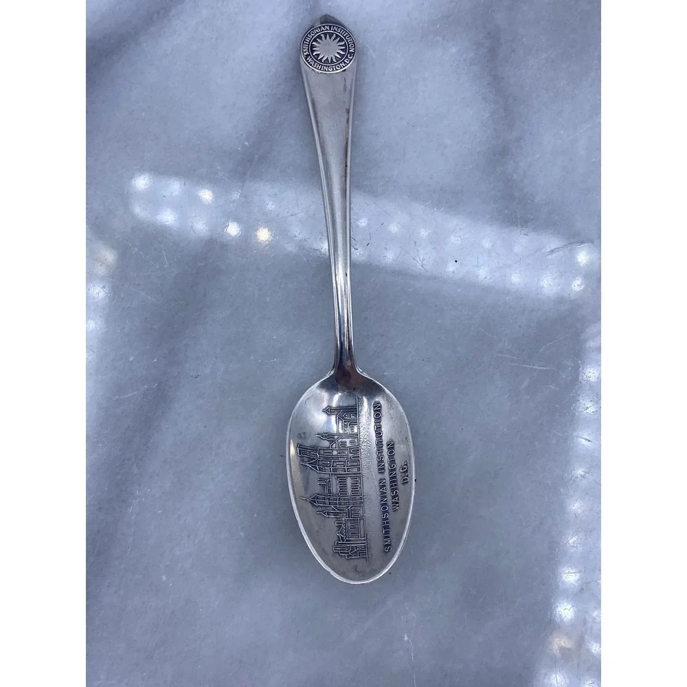 Stieff Sterling Silver Smithsonian Institution Washington DC Souvenir Spoon 4.5